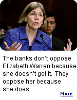 This writer thinks Obama should nominate Elizabeth Warren to head the new Bureau of Consumer Financial Protection, and not only because of her credentials. 